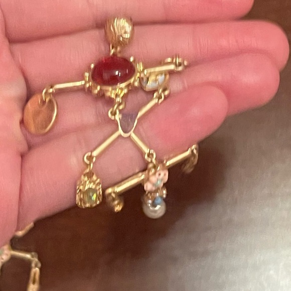 free people maxy charm dangle Gold Earrings in bohemian - Picture 8 of 9